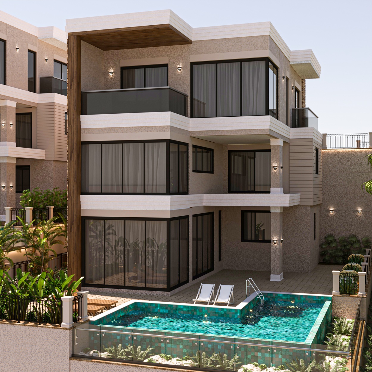 Gloria projesinin dış cephesinden genel bir görünüm