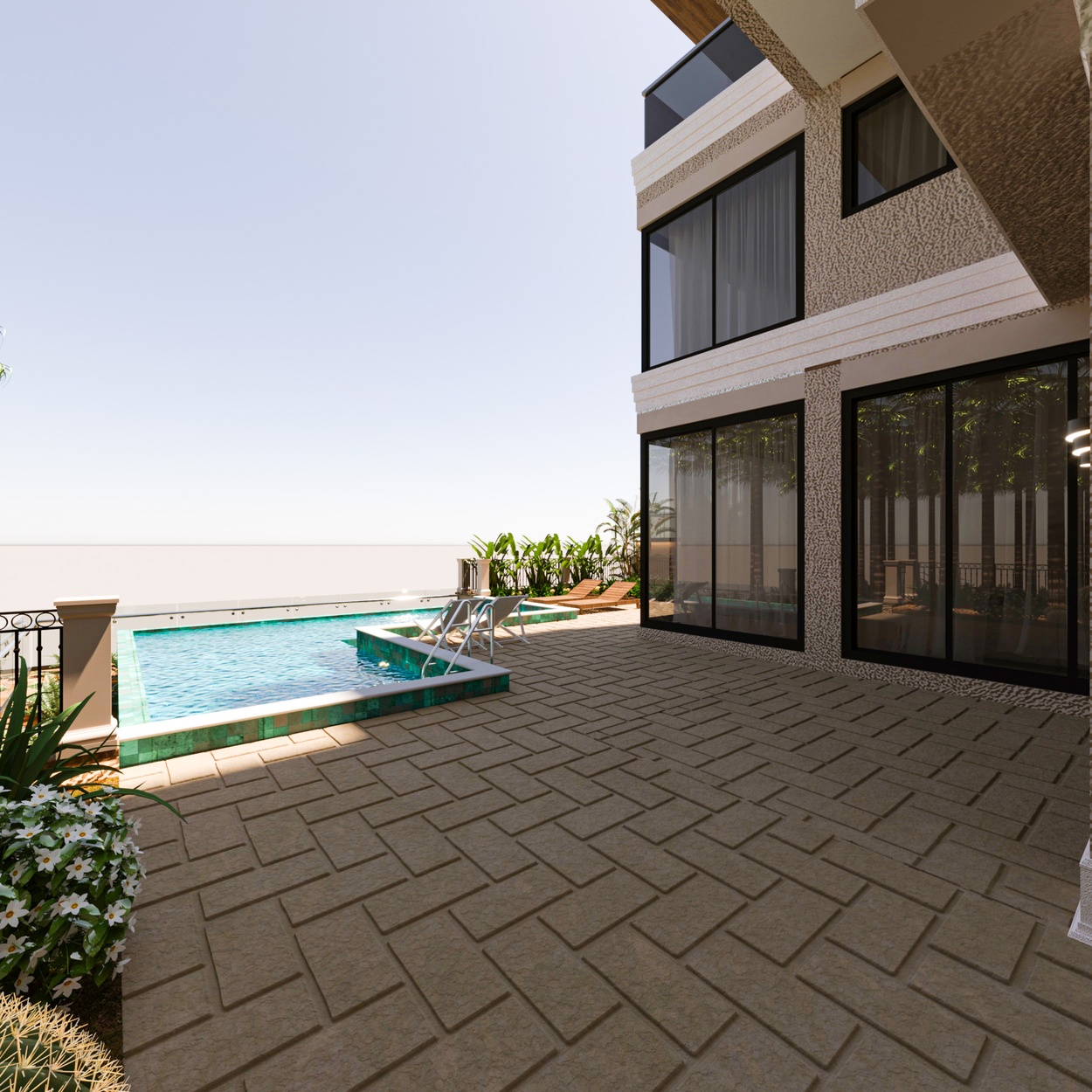 Gloria projesinin dış cephesinden geniş bir görünüm