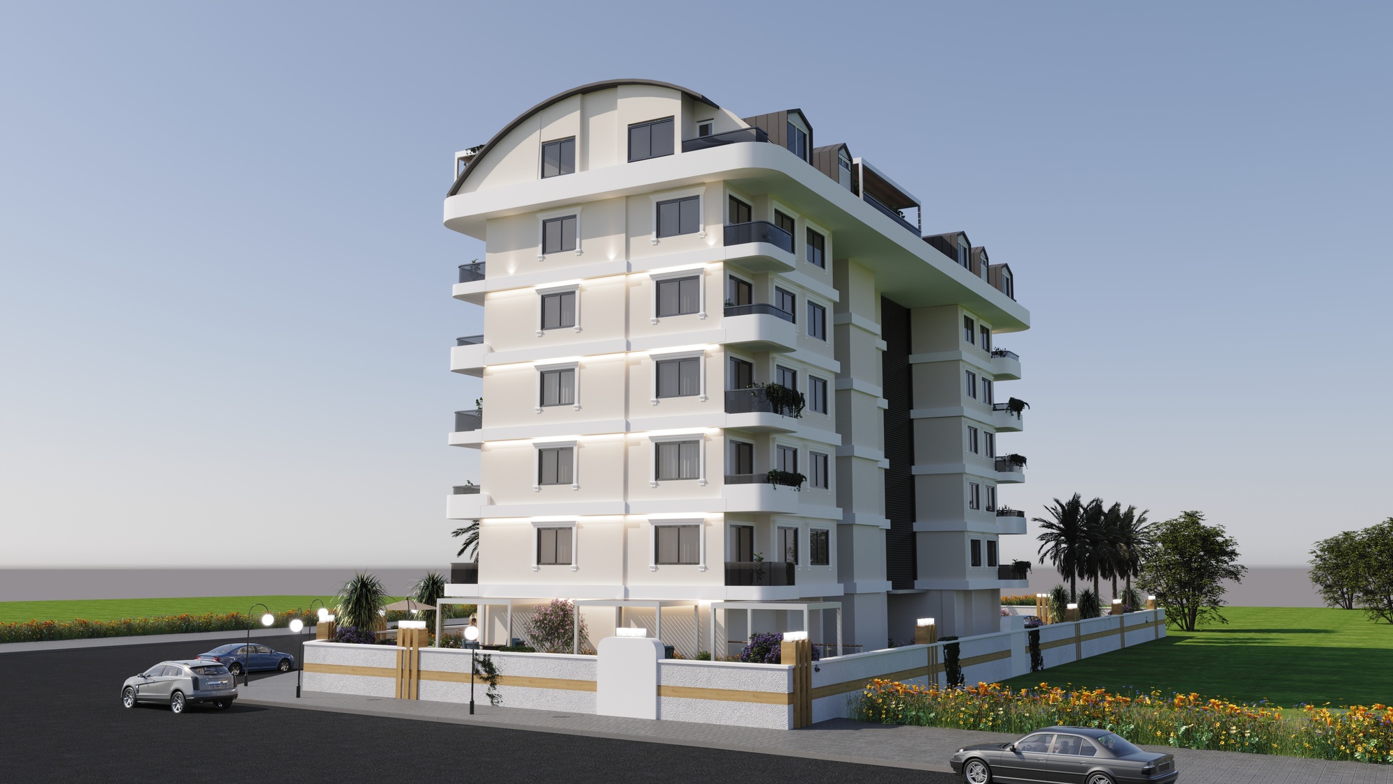 Riverside projesinin dış görünümünden başka bir açı