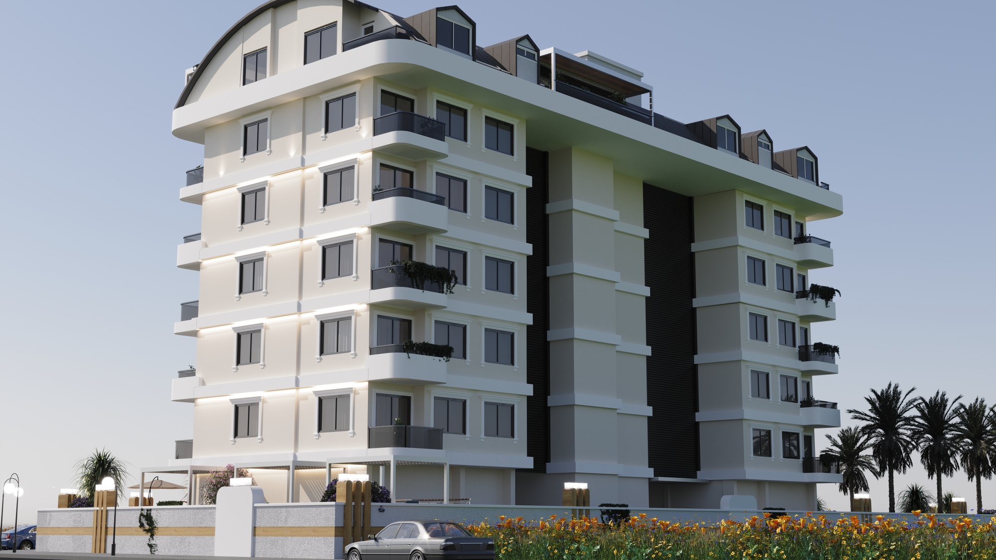 Riverside projesinin dış görünümünde bir özellik